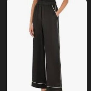 DKNY Elegant Black Wide-Leg Pants, 10